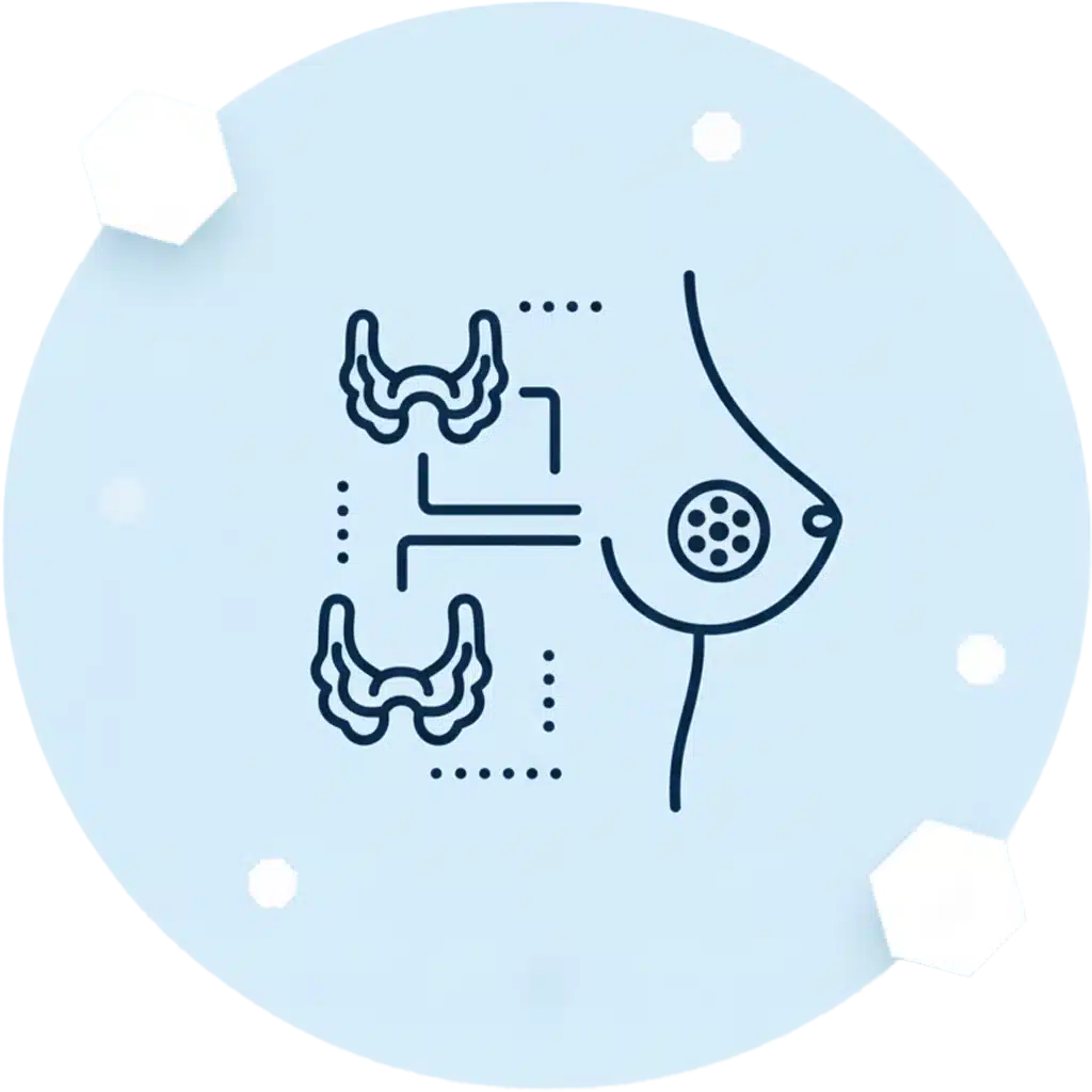 الغدد الصماء والغدد اللعابية وأمراض وأورام الثدي